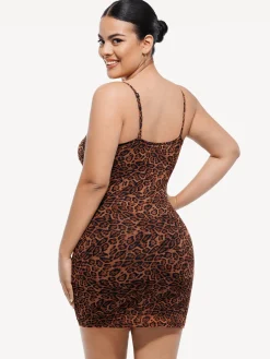 Shapewear Mesh Tummy Control Adjustable Strap Slip Dress
