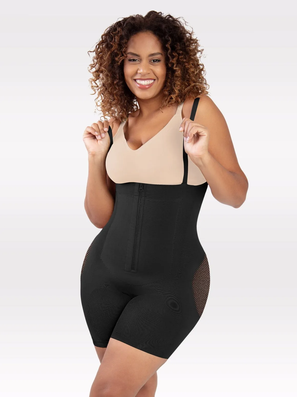 Shapewear Mesh Tummy Control Butt Lifter Bodysuit