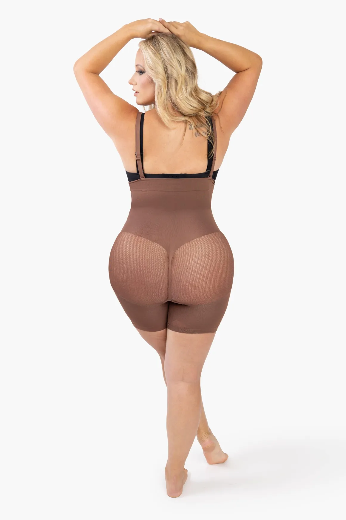 Shapewear Mesh Tummy Control Butt Lifter Bodysuit