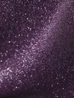 Shapewear Metallic Knit Long Sleeve Slim Mermaid Maxi Dress