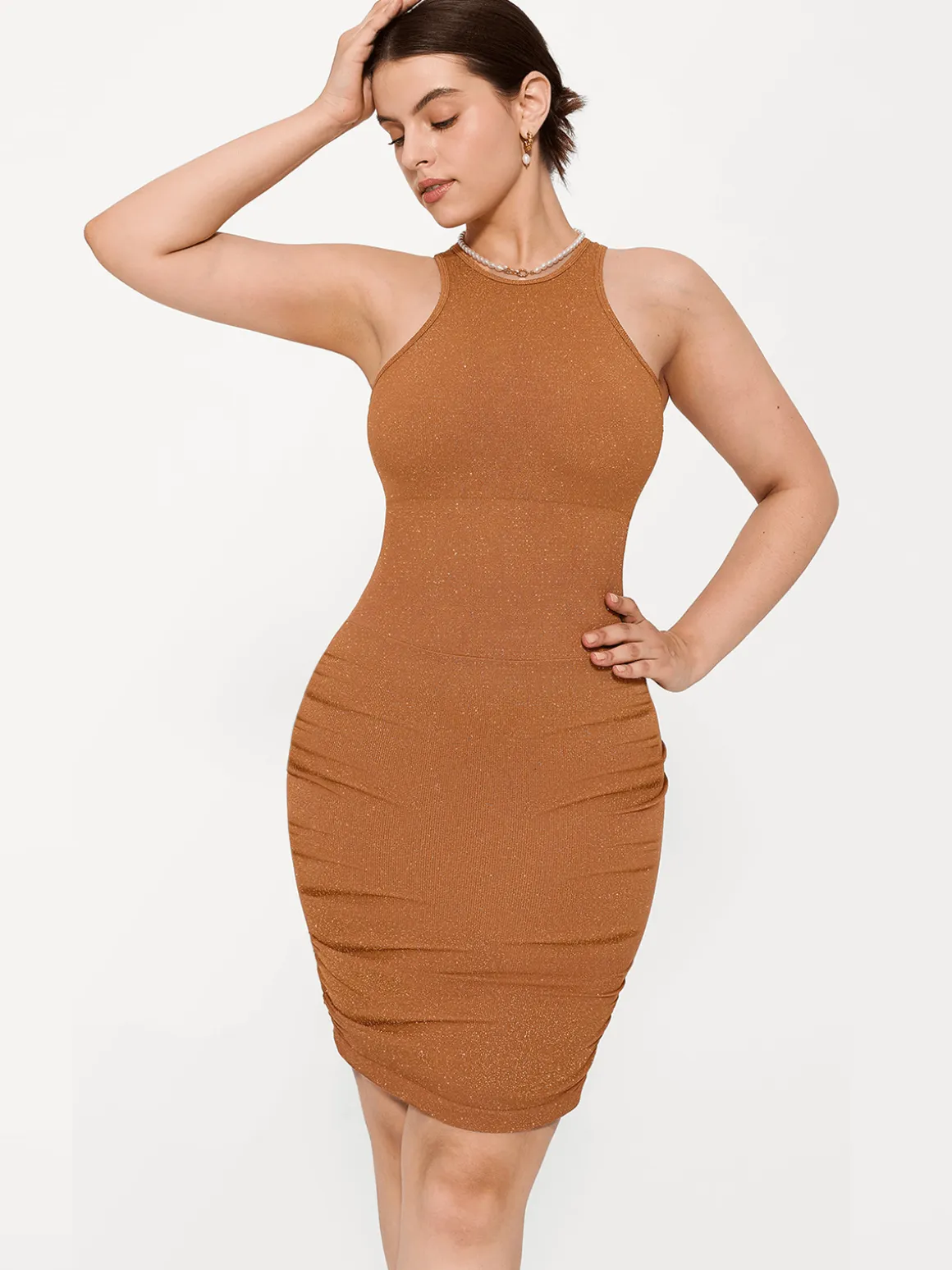 Shapewear Metallic Sculpting Dress