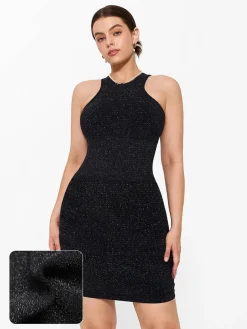 Shapewear Metallic Sculpting Dress
