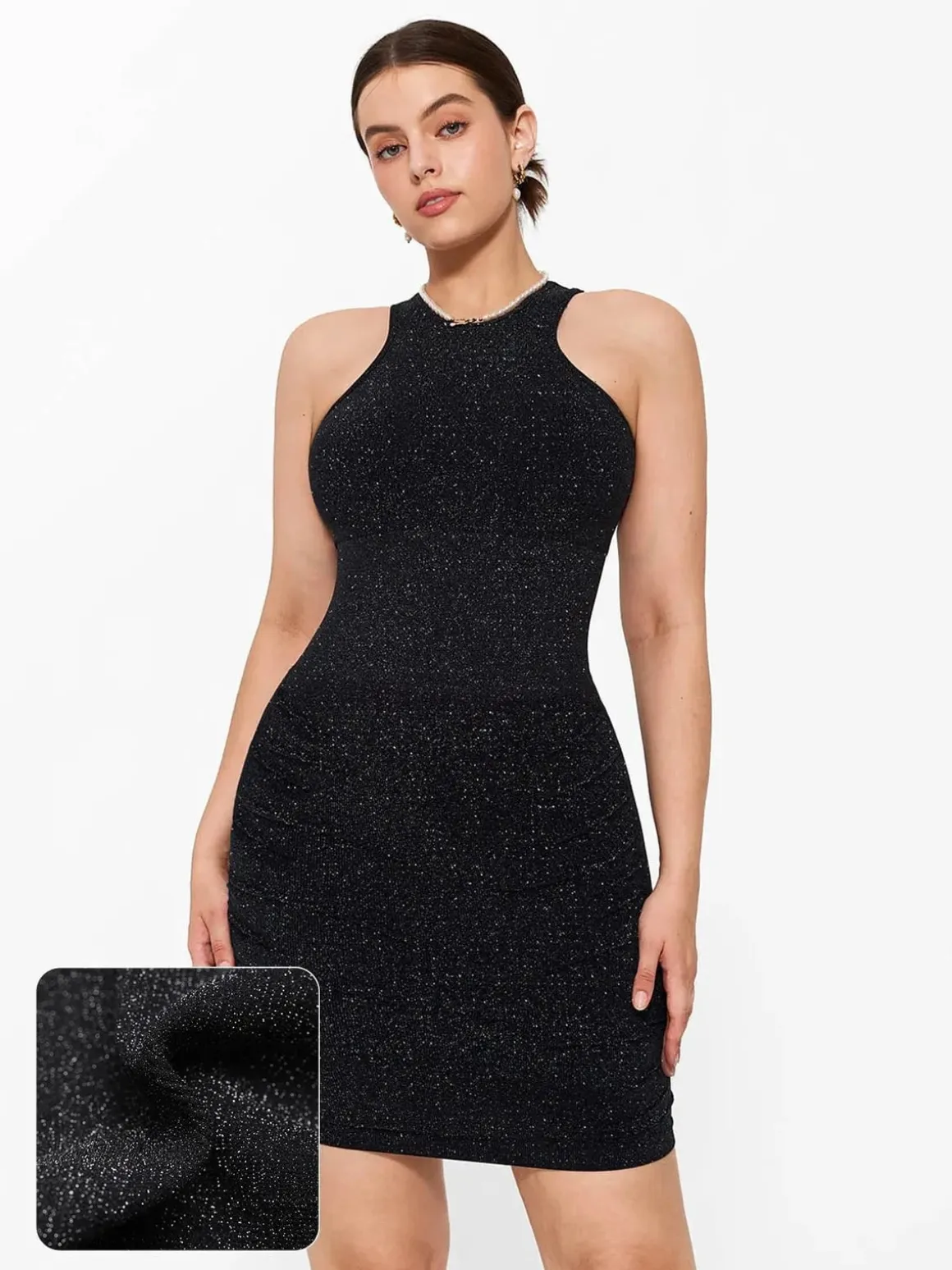 Shapewear Metallic Sculpting Dress