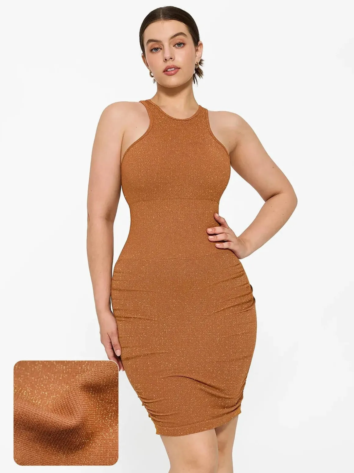 Shapewear Metallic Sculpting Dress