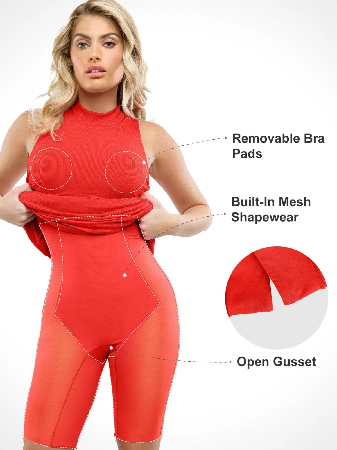 Shapewear Modal Cutaway Mock Neck Slimming Maxi Dress