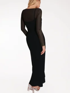 Shapewear Modal Dress Sheer Mesh Cover-Up Set