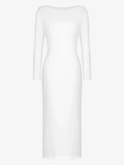 Shapewear Modal Dress Sheer Mesh Cover-Up Set