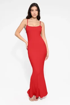 Shapewear Modal Dress Sheer Mesh Cover-Up Set