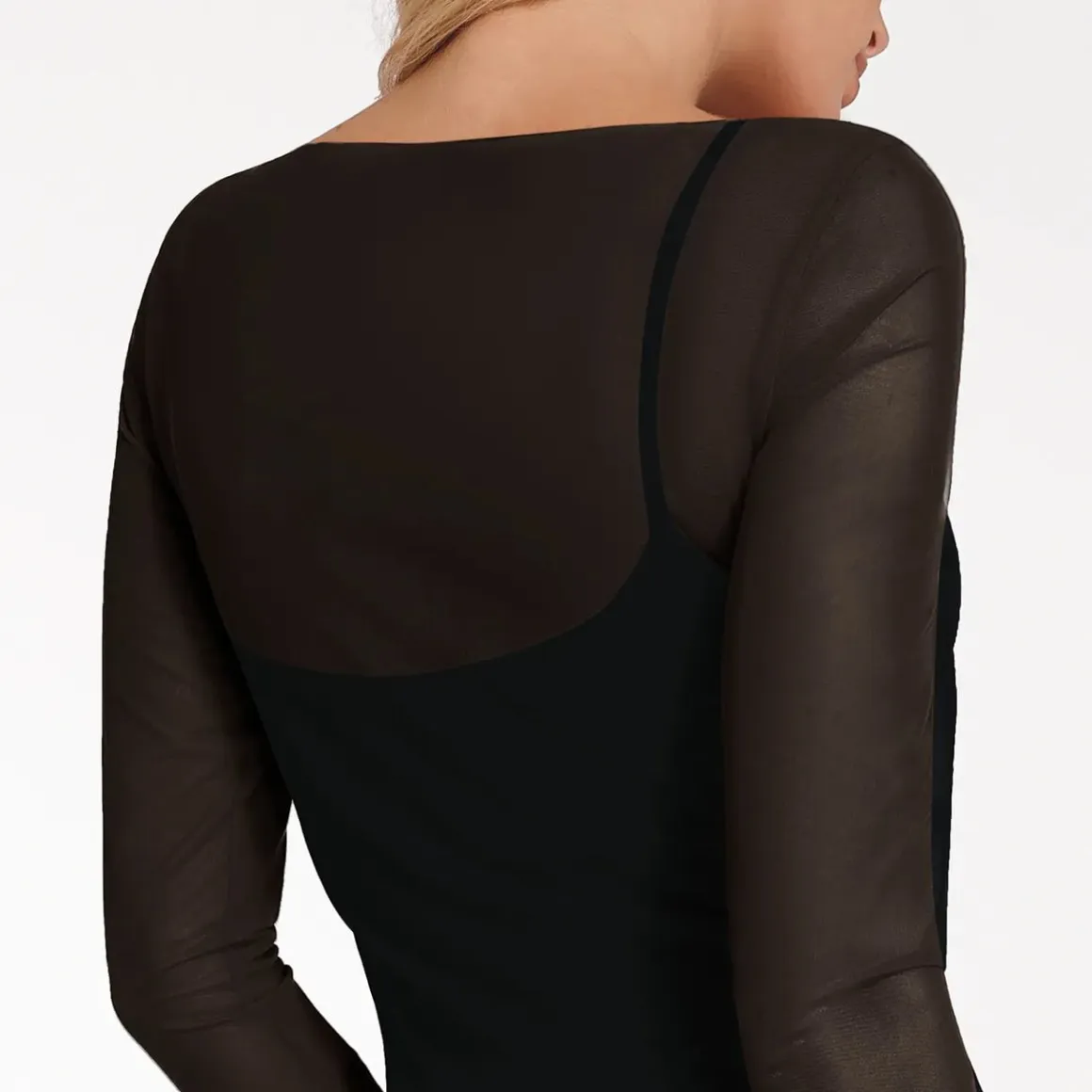 Shapewear Modal Dress Sheer Mesh Cover-Up Set
