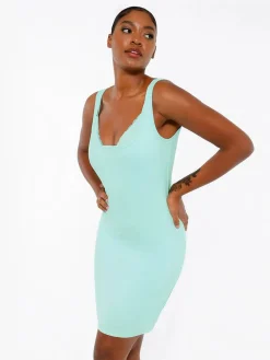 Shapewear Modal Sculpting Inner Lace Cami Mini Dress