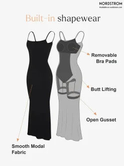 Shapewear Modal Slimming Maxi Slip Dress