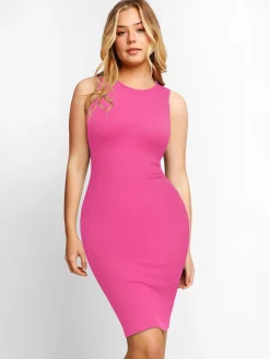 Shapewear Modal Tummy Control Midi Dress