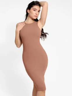 Shapewear Modal Tummy Control Midi Dress