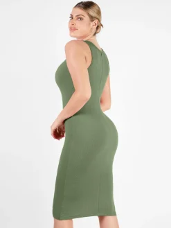 Shapewear Modal Tummy Control Midi Dress