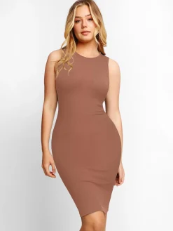 Shapewear Modal Tummy Control Midi Dress