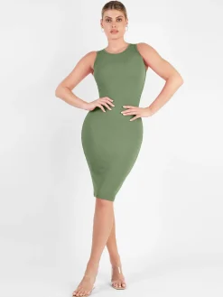 Shapewear Modal Tummy Control Midi Dress