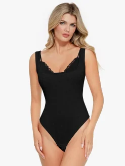 Shapewear Modal Tummy Control Inner Lace Cami Bodysuit