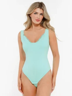 Shapewear Modal Tummy Control Inner Lace Cami Bodysuit