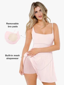 Shapewear Modal Tummy Control Wide-Leg Romper