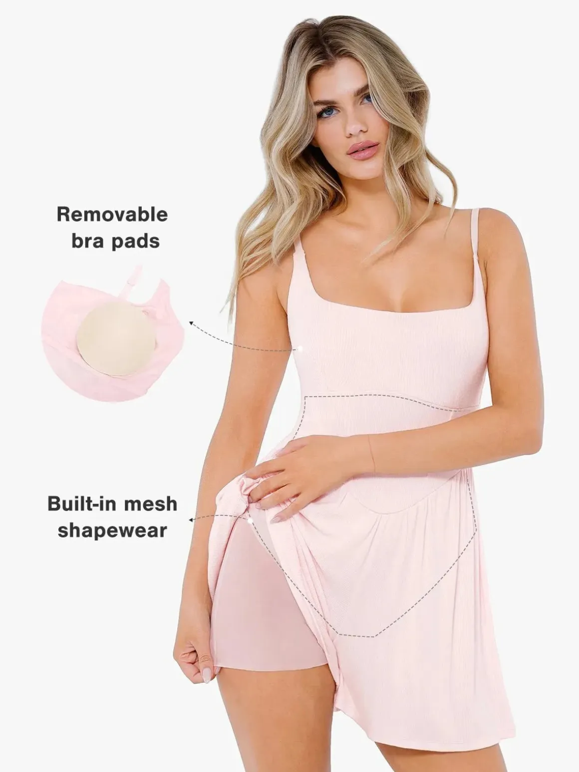 Shapewear Modal Tummy Control Wide-Leg Romper