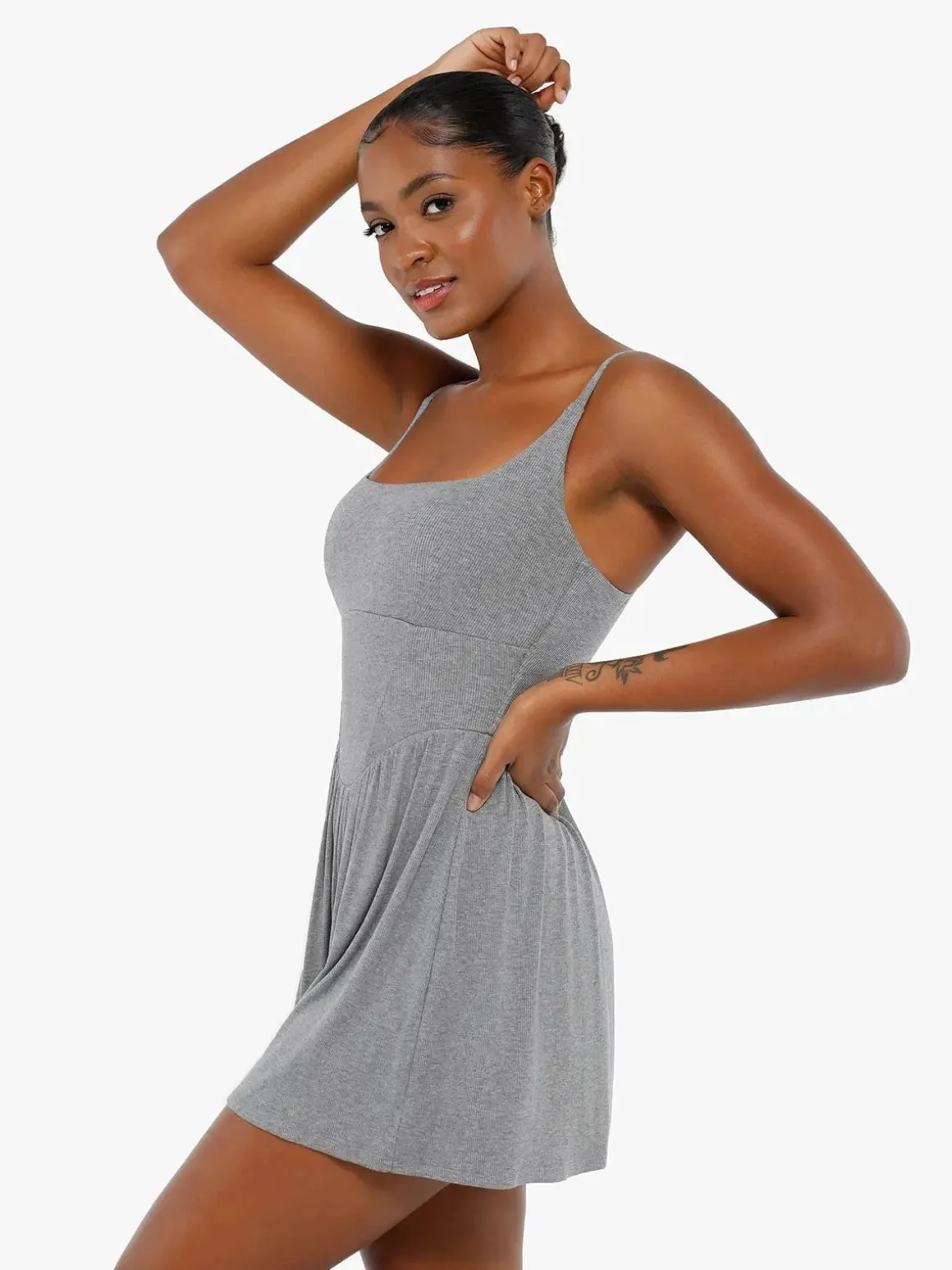 Shapewear Modal Tummy Control Wide-Leg Romper