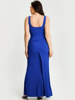 Shapewear Modal Twist Wrap Tummy Control Maxi Dress