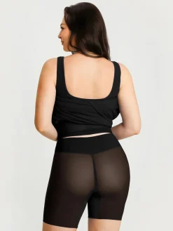 Shapewear Modal Twist Wrap Tummy Control Maxi Dress