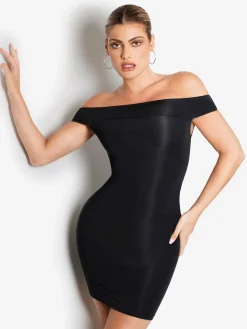 Shapewear Off-the-Shoulder Bodycon Mini Dress