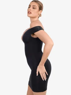 Shapewear Off-the-Shoulder Bodycon Mini Dress