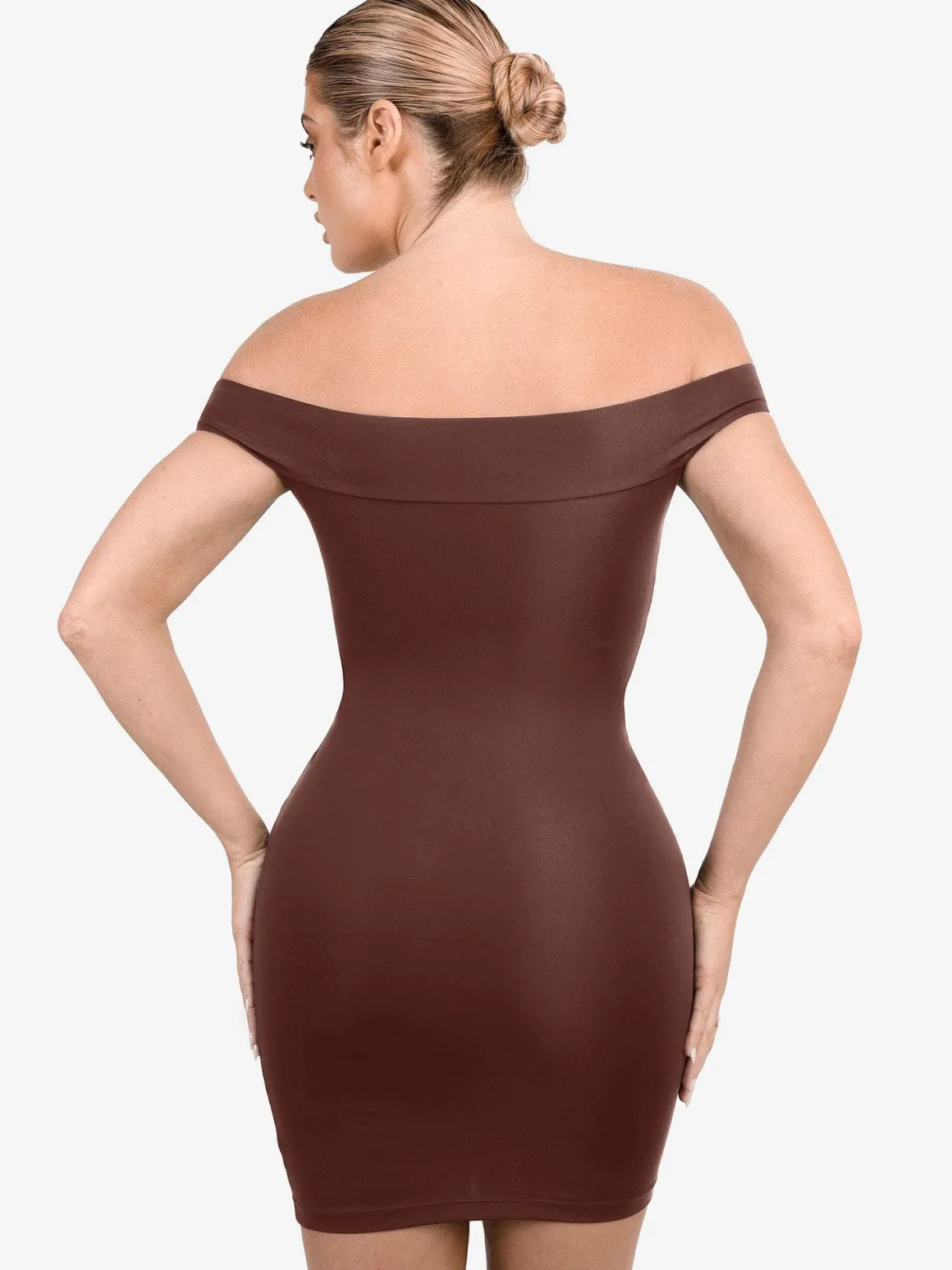 Shapewear Off-the-Shoulder Bodycon Mini Dress