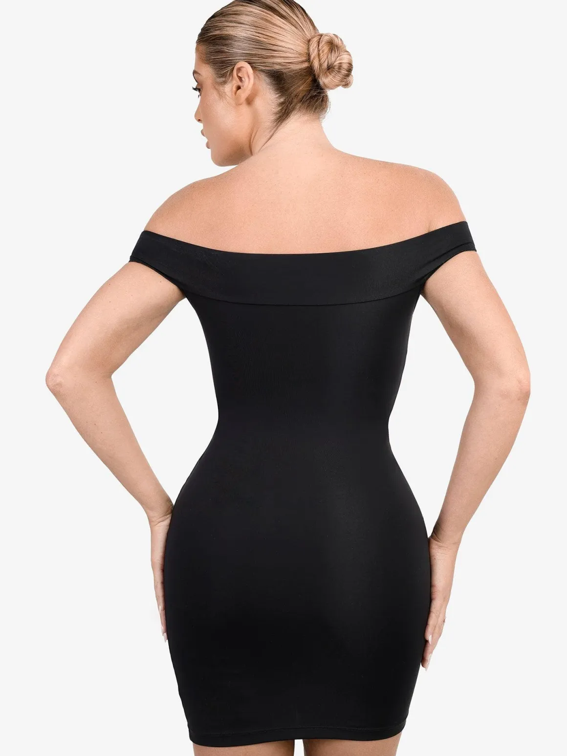 Shapewear Off-the-Shoulder Bodycon Mini Dress
