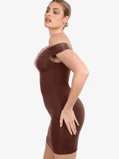Shapewear Off-the-Shoulder Bodycon Mini Dress