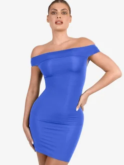 Shapewear Off-the-Shoulder Bodycon Mini Dress