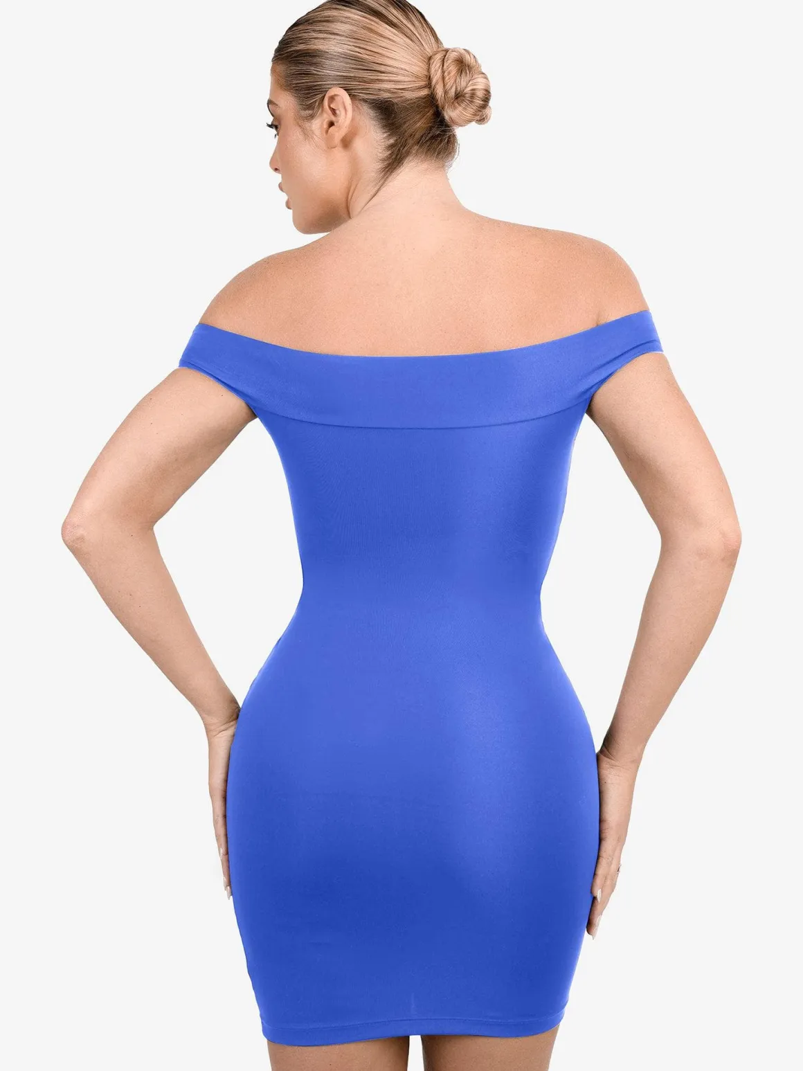 Shapewear Off-the-Shoulder Bodycon Mini Dress