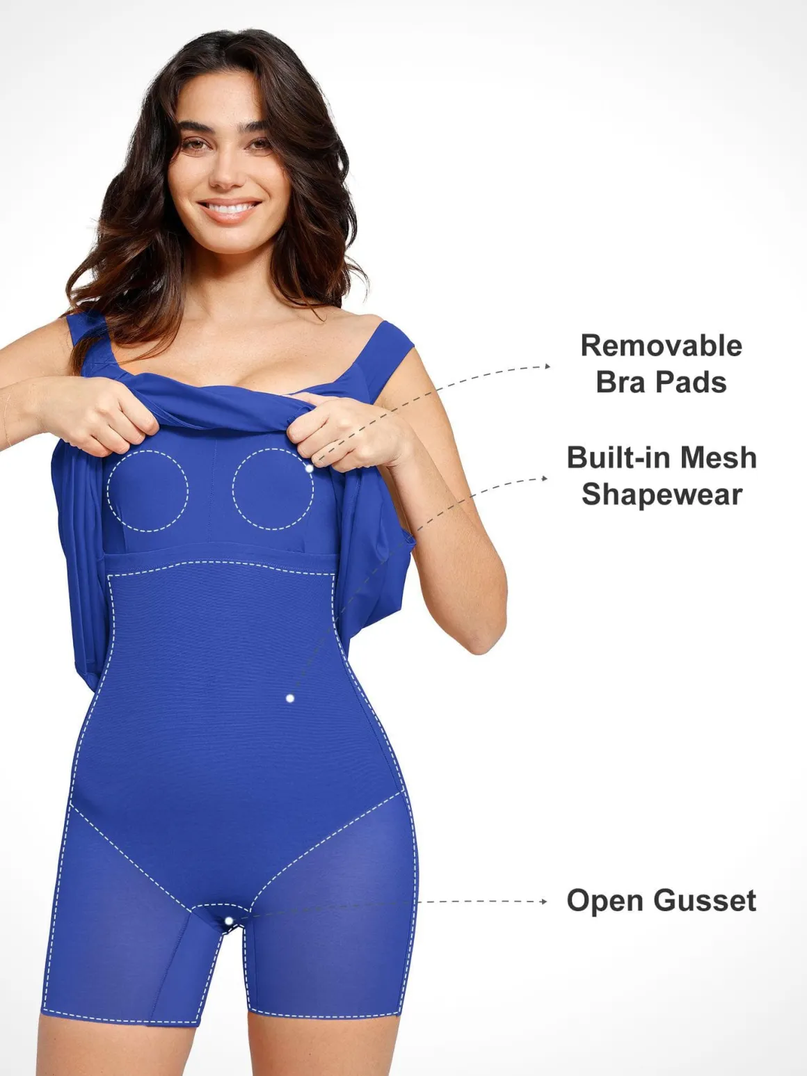 Shapewear Off-the-Shoulder Side Slit Slimming Maxi Dress