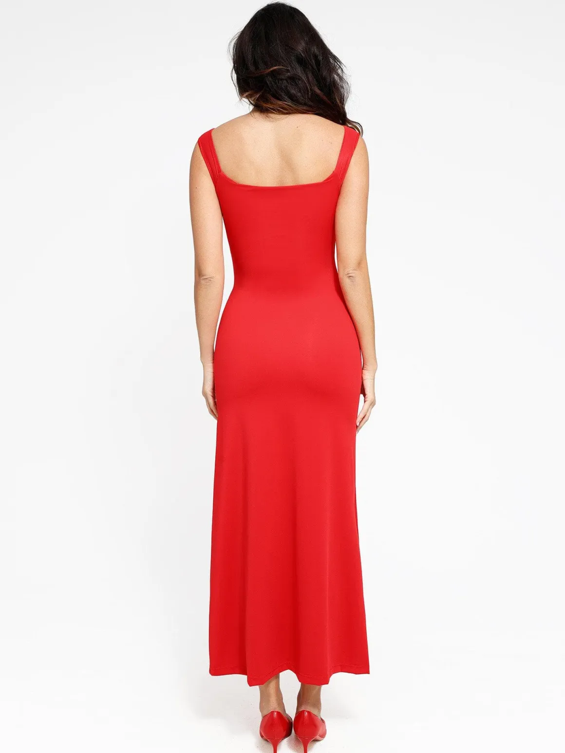 Shapewear Off-the-Shoulder Side Slit Slimming Maxi Dress