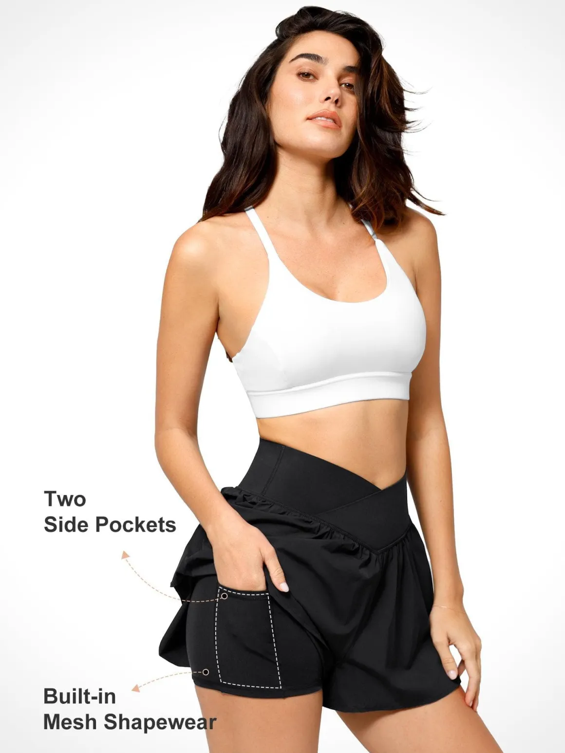 Shapewear Pet Hair Resistant Workout Shorts