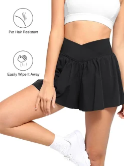 Shapewear Pet Hair Resistant Workout Shorts