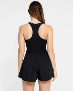 Shapewear Pet Hair Resistant Sculpting Workout Romper