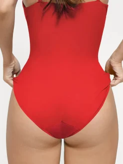 Shapewear Plunging V Slimming One-Piece Swimsuit