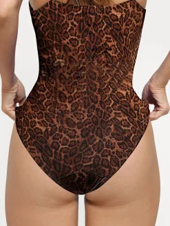 Shapewear Plunging V Slimming One-Piece Swimsuit