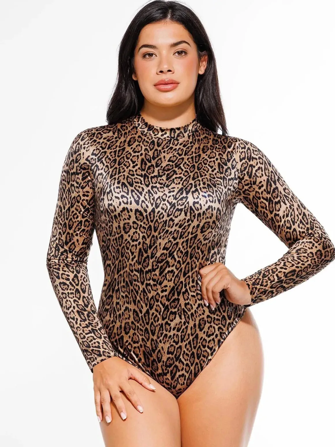 Shapewear Printed High-Waist Tummy-Control Bodysuit