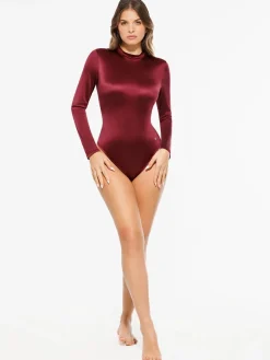 Shapewear Printed High-Waist Tummy-Control Bodysuit
