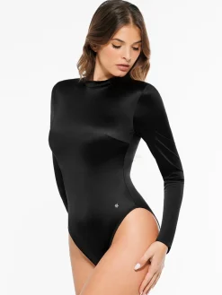 Shapewear Printed High-Waist Tummy-Control Bodysuit