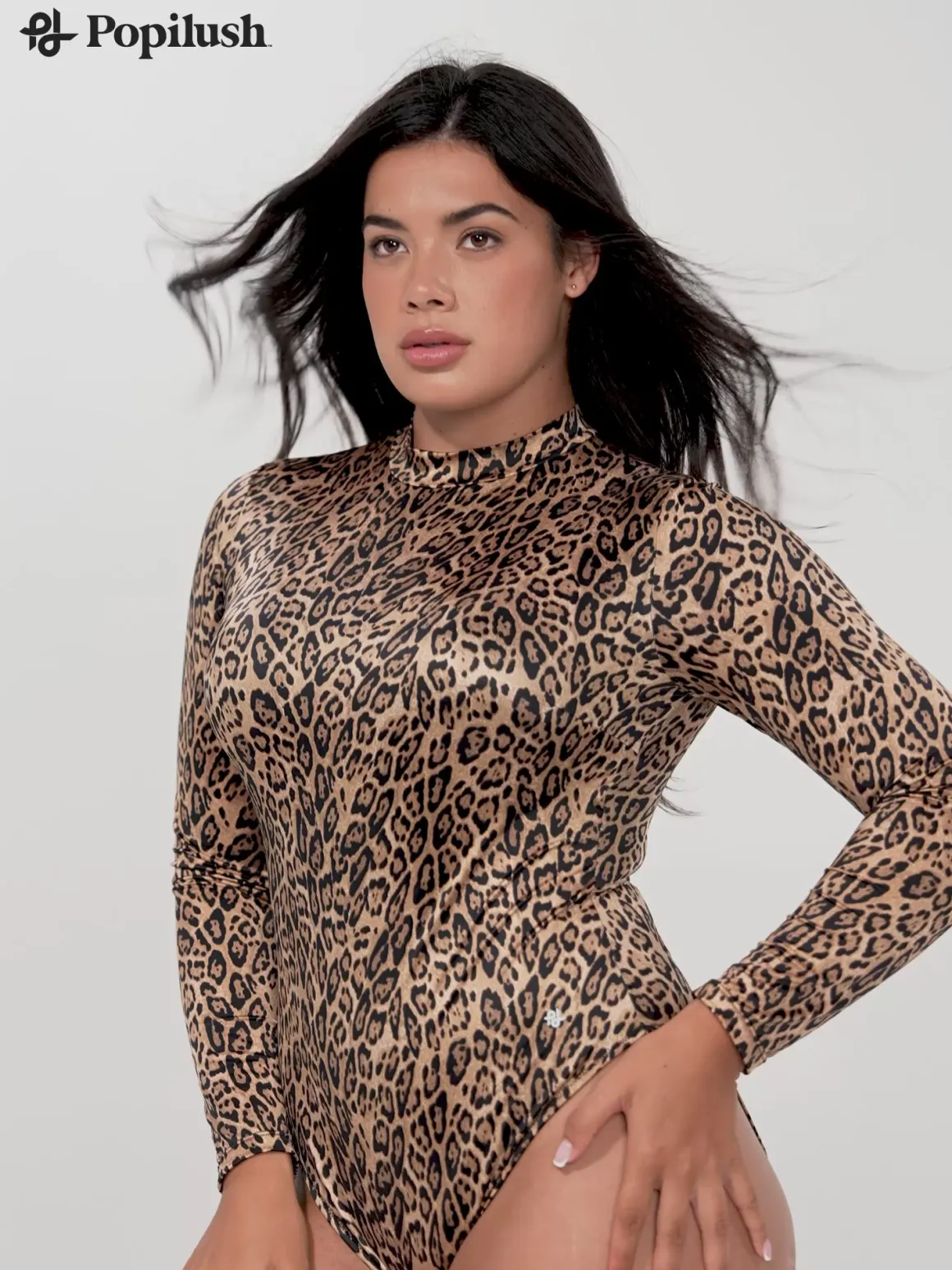 Shapewear Printed High-Waist Tummy-Control Bodysuit