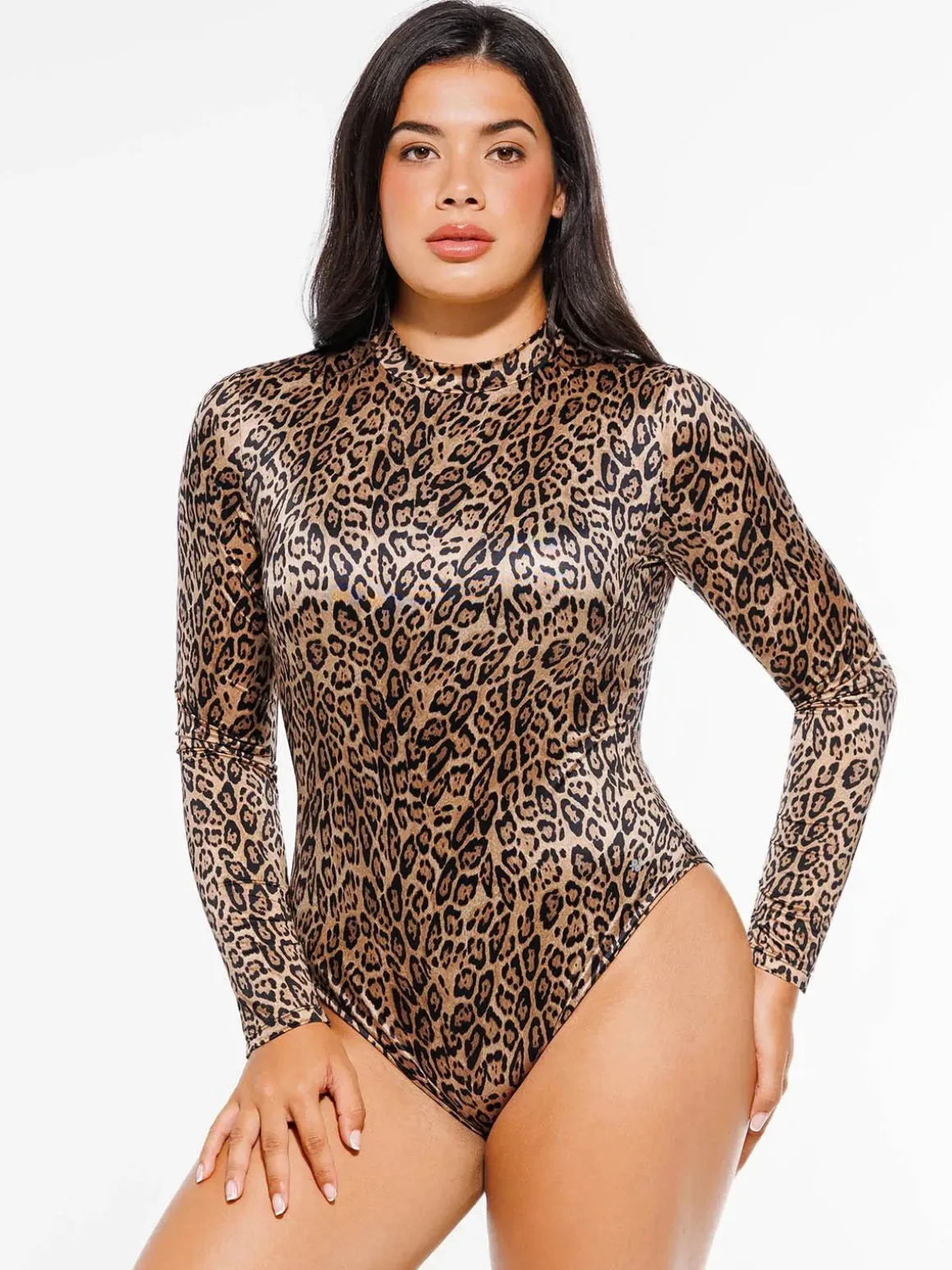 Shapewear Printed High-Waist Tummy-Control Bodysuit