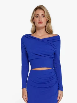 Shapewear Rib Modal Off-the-Shoulder Top Sculpting Skirt Set