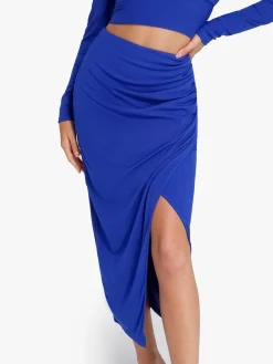 Shapewear Rib Modal Off-the-Shoulder Top Sculpting Skirt Set