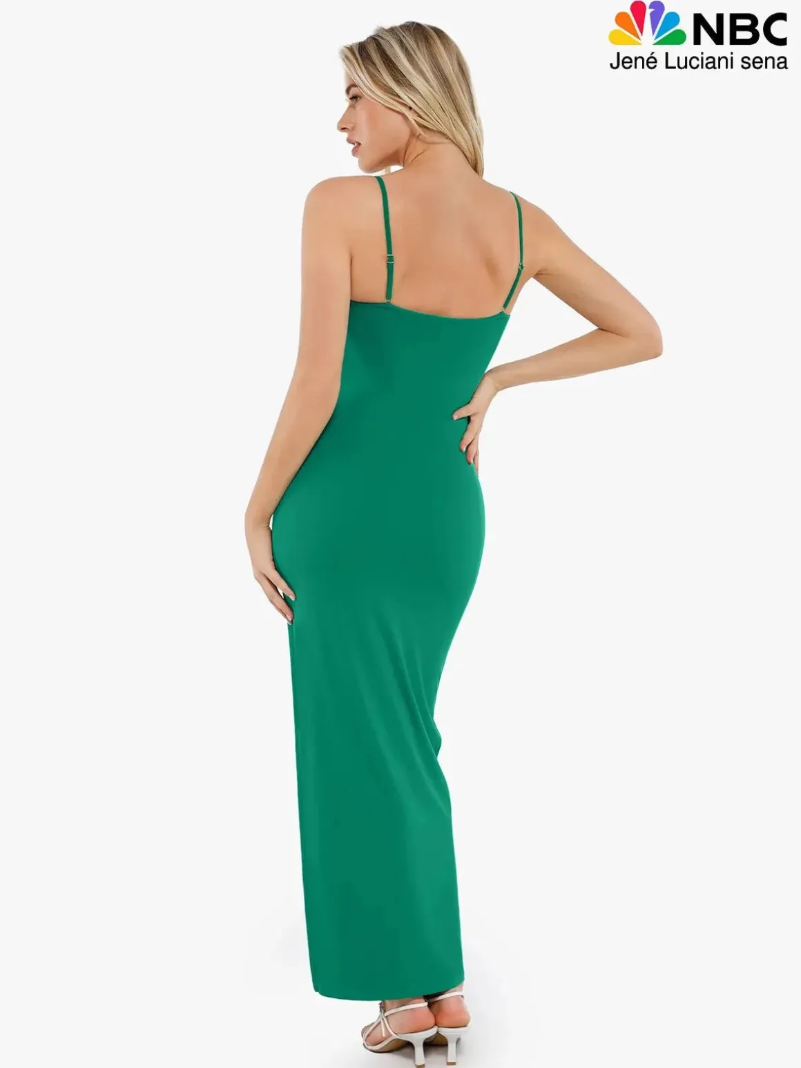 Shapewear Ruched Bias Twist Tummy Control Maxi Dress