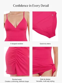 Shapewear Ruched Convertible One-Piece Swimsuit